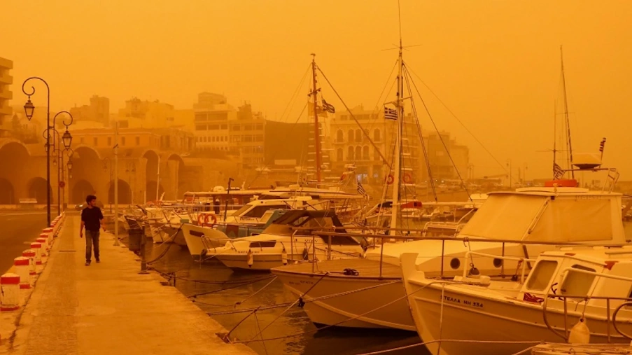 Κρήτη: Ανησυχία για την ποιότητα του αέρα λόγω αφρικανικής σκόνης – Συστάσεις για τη δημόσια υγεία
