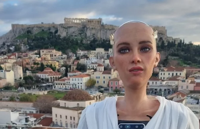Ρομπότ Σοφία: Μια ευχαρίστηση γνωριμίας στην Ελλάδα
